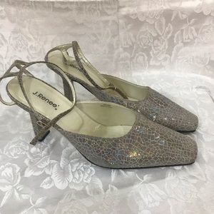 GUC 10.5 J. Renee D’Orsay Ankle Strap Pumps